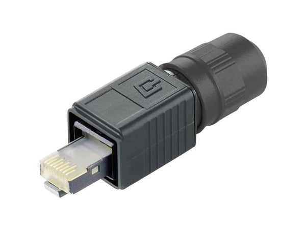 Telegärtner J80026A0013, RJ45, Musta