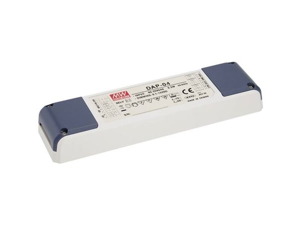 MEAN WELL DAP-04, Lighting, Innendørs, 110 - 230 V, AC-to-DC, IP20, Hvit