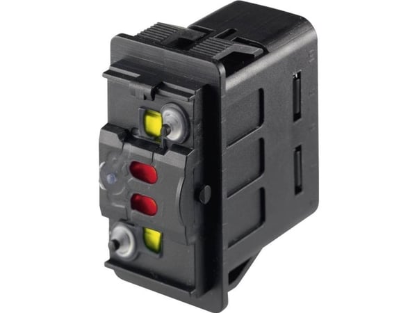 Marquardt 3250.0298 vippebryter for bil 3250.0298 12 V/DC, 10 A, 2 x Off/On, klikk, IP66/IP67, 1 stk