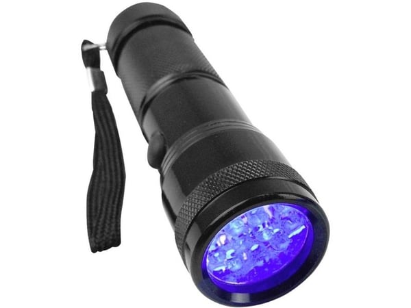 Berger & Schröter UV 395-400 nm UV-LED lommelykt håndstropp batteridrevet 95 g