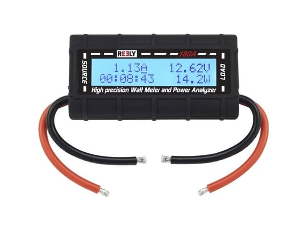 Reely 180 A Wattmeter og poweranalyzer Stiksystem: Åbne kabelender