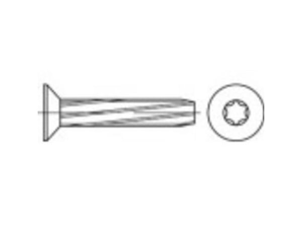 TOOLCRAFT 141872 plateskruer M5 10 mm T-profil DIN 7516 stål galvanisert 1000 stk