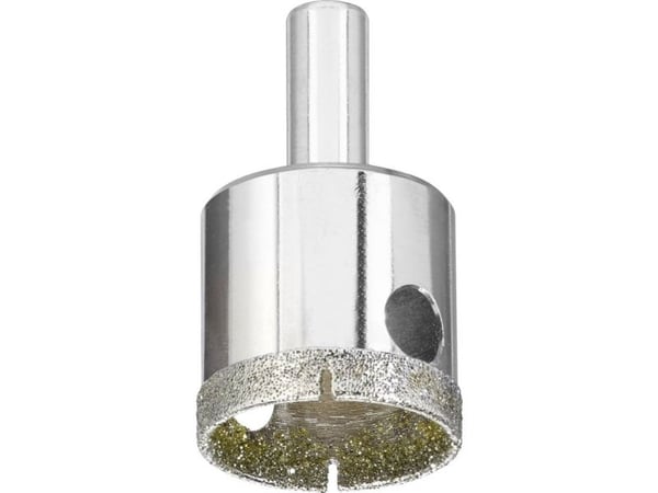 kwb 499830, Single, Borr, Keramiska, Granit, Marmor, Natursten, Pipa, Mjukt, keramiskt väggkakel, Kakel, Rostfritt stål, Cylindriskt skaft, 2,5 cm
