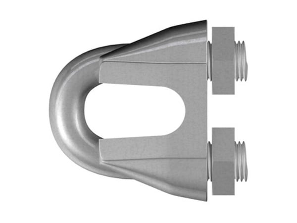 dörner + helmer 4816124 Trådklämma 5 mm Gjutjärn galvaniserat 20 st