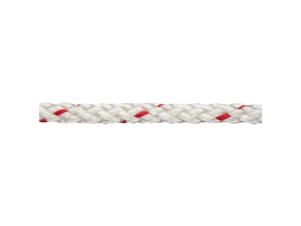 dörner + helmer 190028 Polypropylenline Flettet (Ø x L) 10 mm x 100 m Rød, Hvid