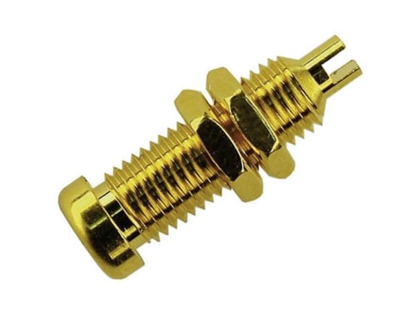 SKS Hirschmann BU 10 Au Laboratorieanslutning Anslutning, infälld vertikal Stiftdiameter: 4 mm Guld 1 st