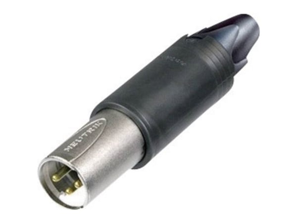 Neutrik NC3FM-C, XLR, Sort, Sølv, Zink, IP40, 50 V, 16 A