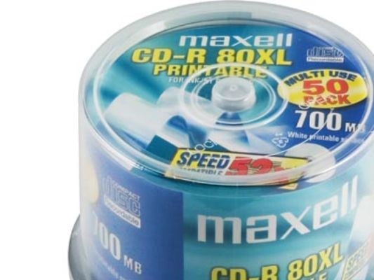 Maxell - 50 x CD-R - 700 MB (80min) 52x - utskrivbar yta - spindel
