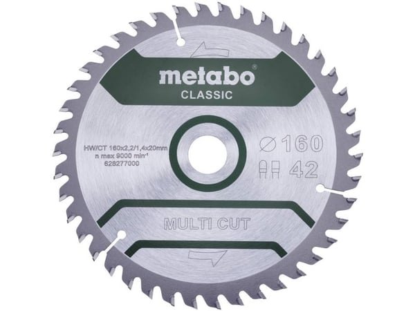 Metabo Classic Multi Cut - Sirkelformet sagblad - 160 mm - 42 tenner