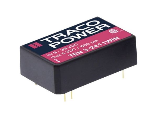 Traco Power TEN 3-2422WIN, 31,8 mm, 10,2 mm, 20,3 mm, 12,4 g, 3 W, 9-36 V