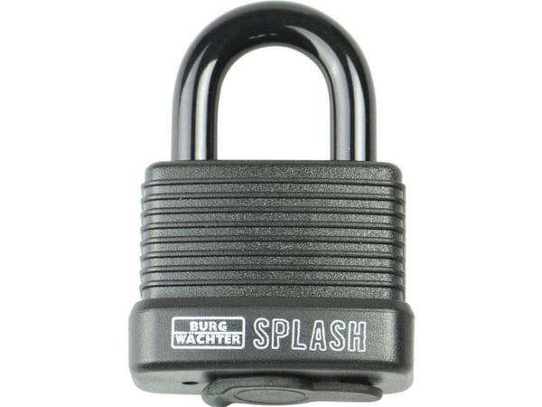 BURG-WÄCHTER Splash 470 45, Tradisjonell, Nøkkellås, Svart, Aluminium, Plastikk, Rustfritt stål, U-formet, 80 mm