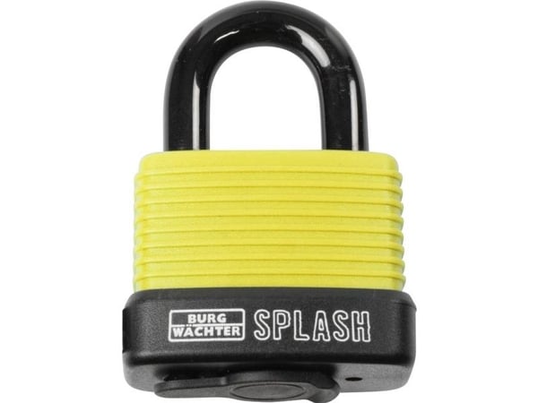 BURG-WÄCHTER Splash 470 45, Tradisjonell, Nøkkellås, Svart, Gult, Aluminium, Plastikk, Rustfritt stål, U-formet, 80 mm