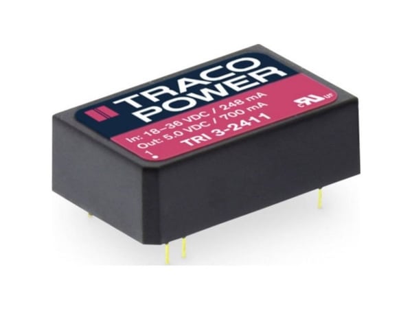 Traco Power TRI 3-0511, 20,3 mm, 12 mm, 31,8 mm, 15,5 g, 3,5 W, 4.5-9 V