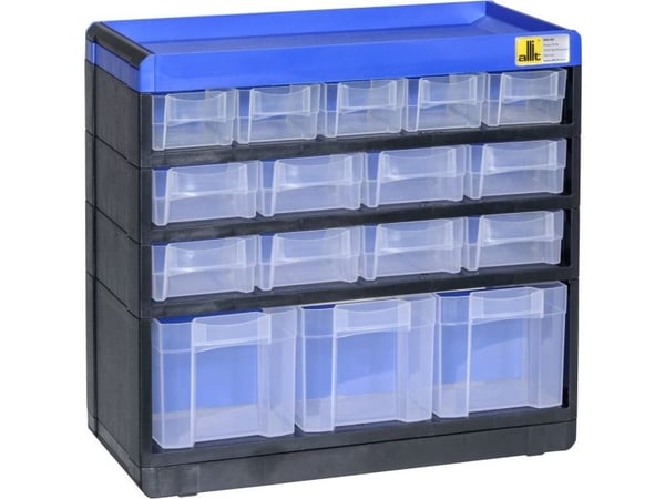 Allit 464600 Smådelmagasin VarioPlus Pro 29/32 (B x H x D) 300 x 285 x 135 mm Svart, Blå 1 stk