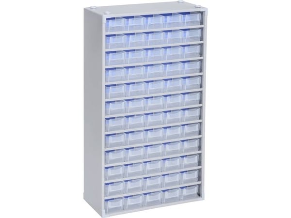 Allit 464830 smådelsmagasin VarioPlus ProM 57/120 (B x H x D) 300 x 565 x 140 mm sølv/transparent 1 stk (464830)