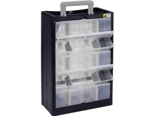 Allit 466260 VarioPlus DrawBox C 40 (B x H x D) 300 x 465 x 155 mm Svart, grå 1 stk