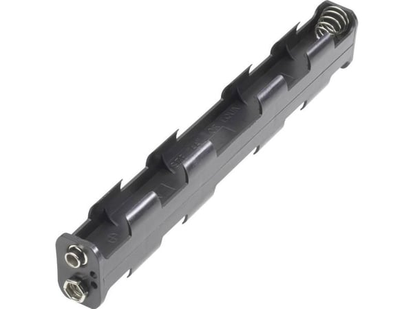 Goobay 12475 Batterihållare 6x R6 (AA) Tryckknappsanslutning (L x B x H) 158 x 25,8 x 16,8 mm