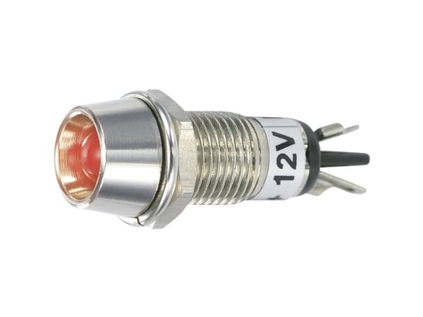 TRU COMPONENTS TC-R9-115L 12 V PUNAINEN LED-merkkivalo Rød 12 V/DC 12 V/DC