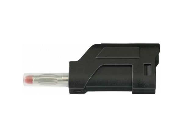 TRU COMPONENTS TC-R8-104 B Bladkontakt Plugg, rett Stiftdiameter: 4 mm Svart 1 stk