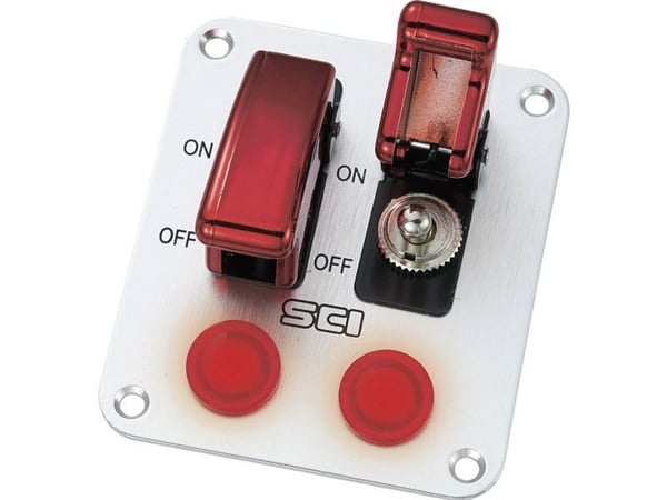 TRU COMPONENTS 1587937 bilbetjeningspanel TC-R18-P2A - 12 V/DC - 20 A - 1 x Off/On - klikkefunksjon - 1 stk