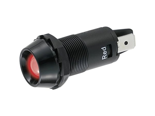TRU COMPONENTS TC-R9-106L1-01, PUNAINEN LED-merkkivalo 12 V/DC TC-R9-106L1-01, PUNAINEN