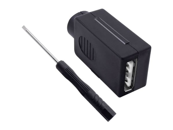 USB-kontakt rett 2001C199 Quadrios, innhold: 1 stk