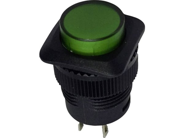 TRU COMPONENTS 1587810 TC-R13-508A-05GN Painonappi 250 V/AC 1,5 A 1 x Pois päältä/(Päälle) painonappi 1 kpl 1 kpl