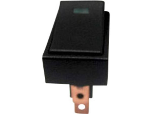 TRU COMPONENTS bil vippebryter TC-R13-207L-SQ GREEN 12V/DC, 20 A, 1 x Off/On