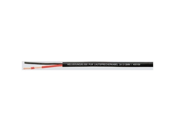 HELUKABEL 400109, Lavspenningskabel, Svart, Polyvinylklorid (PVC), Kobber (Cu), 1.5 mm², 28,8 kg/km