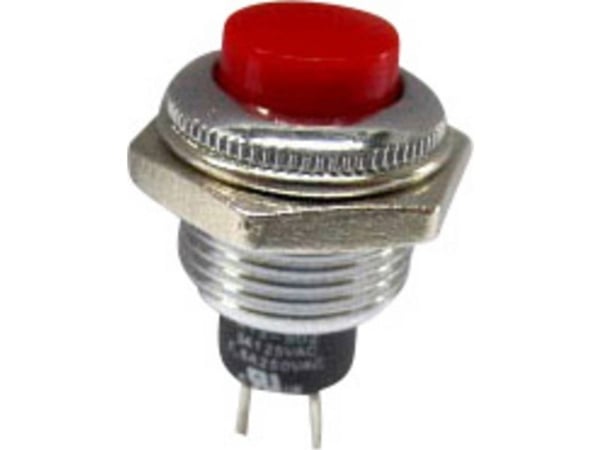 TRU COMPONENTS 1587735 TC-R13-502MA-05RT Painonappi 250 V/AC 1,5 A 1 x Off/(On) Painonappi 1 kpl 1 kpl