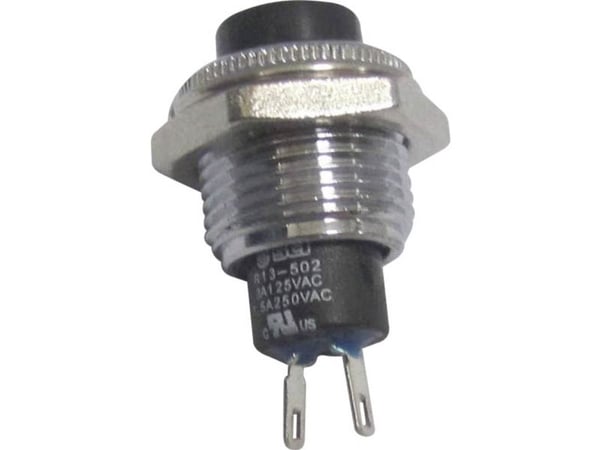 TRU COMPONENTS 1587734 TC-R13-502MA-05BK Painike 250 V/AC 1,5 A 1 x Off/(On) Avaimen pää 1 kpl