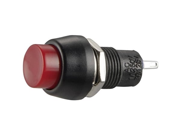 TRU COMPONENTS TC-R13-84A-05RT Trykknap 250 V/AC 1 A 1 x Off/(On) Tastende 1 stk