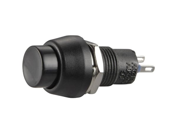 TRU COMPONENTS 1587723 TC-R13-84A-05BK Painonappi 250 V/AC 1 A 1 x Off/(On) painonappi 1 kpl