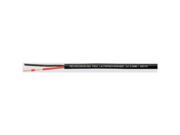 HELUKABEL 400116, Lavspenningskabel, Svart, Kobber (Cu), 1.5 mm², 28,8 kg/km, -5 - 70 °C