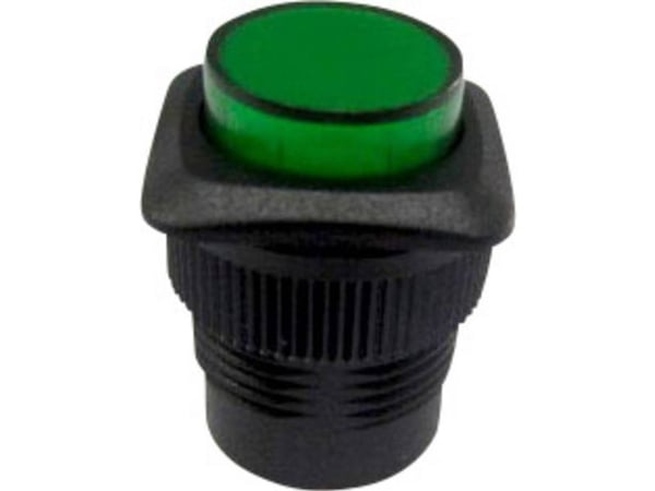 TRU COMPONENTS 1587742 TC-R13-508B-05YL Painekytkin 250 V/AC 1,5 A 1 x Off/On Naksahtava vihreä 1 kpl