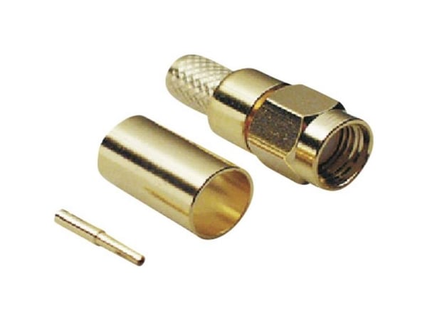 BKL Electronic 0409078 0409078 SMA käänteisliitin Liitin, suora 50 Ω 1 kpl