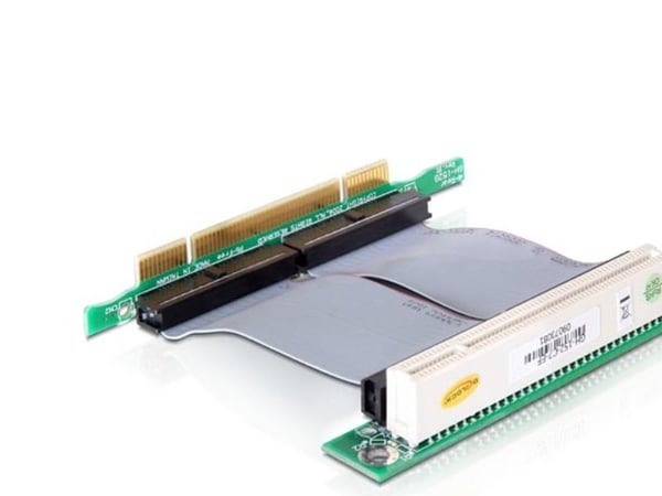 Delock Riser card PCI 32 Bit with flexible cable left insertion - Stigekort