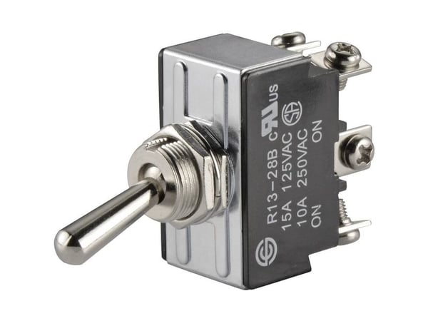 TRU COMPONENTS 1587676 TC-R13-28B-06 Keinukytkin 250 V/AC 10 A 2 x On/On Klikkaava 1 kpl