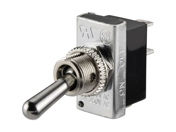 TRU COMPONENTS vippebrytare 250 V/AC 6 A, 1x Off/On (klick) 1 st