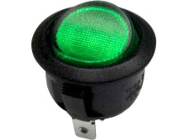 TRU COMPONENTS 1587635 Keinukytkin TC-R13-208B-02 GN 250 V/AC 10 A 1 x Pois päältä / Päälle naksahtaen 1 kpl