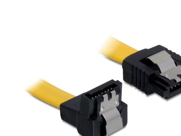 DeLOCK 0.5m SATA M/M, 0,5 m, Uros/uros, Keltainen