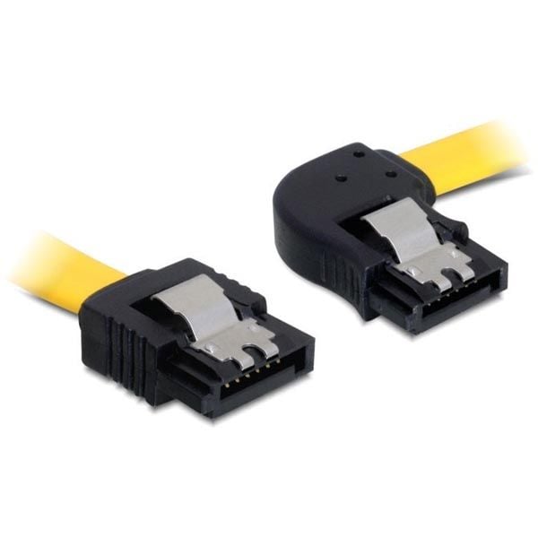 DeLOCK 0.5m SATA M/M, 0,5 m, Uros/uros, Keltainen