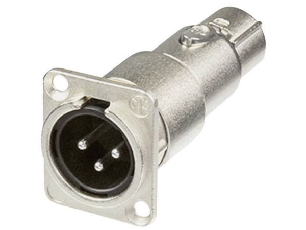 Neutrik NA3MDF, XLR, XLR, Grå