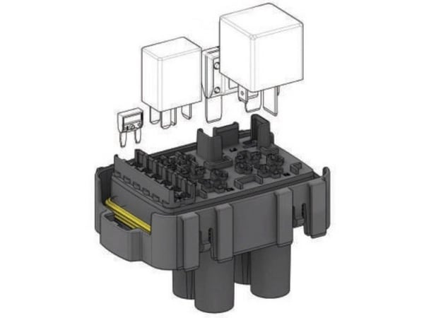 MTA Automotive sikrings-/releerholder Maxi Micro Relay WP flat sikring mini 1 stk