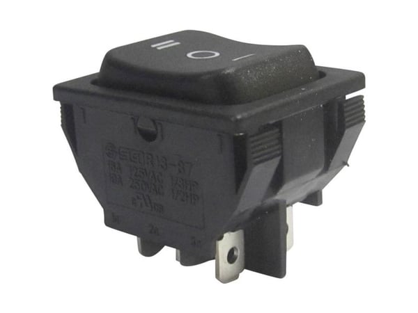 TRU COMPONENTS keinukytkin TC-R13-87D-02 250 V/AC 10 A 2 x On/Off/On Klikkaava/0/Clicking 1 kpl