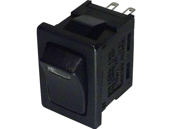 TRU COMPONENTS keinukytkin TC-R13-66L-02 LED 12V/DC 250 V/AC 6 A 1 x Off/On Klikkaava 1 kpl