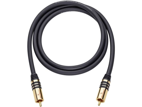 OEHLBACH 21531, RCA, Hanstik, RCA, Hanstik, 1 m, musta