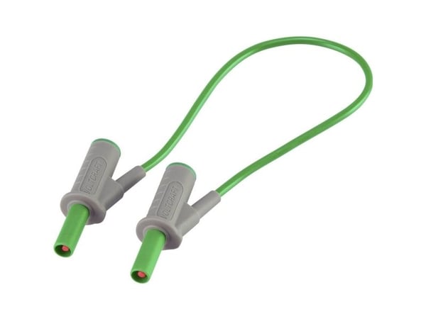 V-TCRAFT MSB-501 Turvatestijohto Teräliitin 4 mm Teräliitin 4 mm 25.00 cm Vihreä 1 kpl 1 kpl