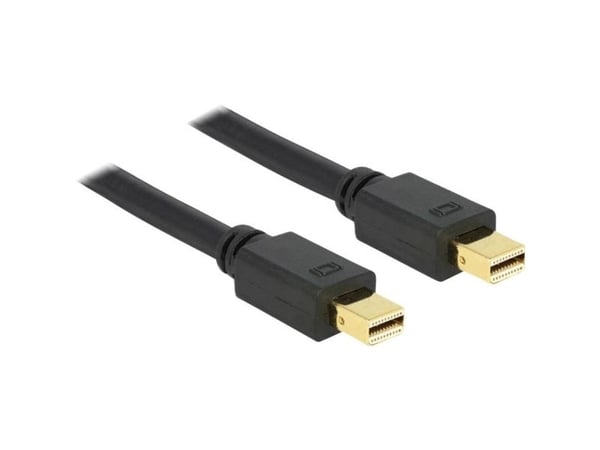 Delock - DisplayPort-kabel - Mini DisplayPort (hann) til Mini DisplayPort (hann) - 1 m - svart