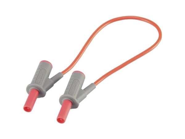 VOLTCRAFT MSB-501 Sikkerhedsprøveledning [Lamelstik 4 mm - Lamelstik 4 mm] 25.00 cm Rød 1 stk
